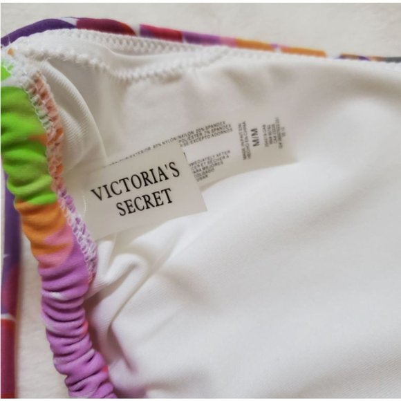 Victoria's Secret rainbow sequin string bikini top Size M with removable padding - Picture 5 of 5